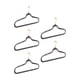 thumbnail image 5 of 5 piezas de perchas de ropa de alta resistencia Percha de acrílico Percha de abrigo con brillo con gancho giratorio para traje, 5 of 9