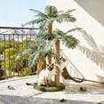 thumbnail image 4 of 31.5Inch Cat Scratching Post,Cat Scratcher Tree with 3 Scratching Poles & 2 Interactive Dangling Balls,Cats Scratching Posts for Indoor Kitten & Adult Cats, 4 of 6