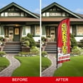 thumbnail image 6 of QSUM Curbside Service Themed Feather Flag,8.2FT Curbside Service Advertising Swooper Flag, Vivid Color and Fade Proof Curbside Service Signs for Businesses, 6 of 7