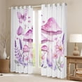 thumbnail image 2 of Castle Fairy Cartoon Mushroom Curtains Pack of 2 (42x84 Each),Flowers Curtains Blackout, 2 of 6