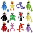 thumbnail image 1 of Ro-Blox Rainbow Friends - Peluche de juguete, capítulo 2, personaje de juego de dibujos animados, muñeco de peluche suave, regalo para niños y fanáticos, negro, un ojo, 33 cm, 1 of 2