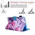 thumbnail image 4 of Allytech Samsung Galaxy Tab A 7.0 Case, SM-T280 Case, Galaxy Tab A 7.0" 2016 Case, Folio Flip PU Leather Wallet Stand Cover for Samsung Galaxy Tab A 7.0 Inch Tablet 2016 Release,Purple Marble, 4 of 6