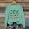 thumbnail image 2 of WEAIXIMIUNG Robe Sweat-Shirt avec Poches Sweat-Shirts Maxi Day Col Rond Femmes Manches Longues Imprimé Graphique Lettre Pull Sans Capuche Blouse Top, 2 of 4