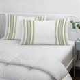 thumbnail image 4 of Sage Green Striped Throw Pillow Cover 16 x 24 Inch Decorative Pillow Cover Farmhouse Simple Line Vertical Stripes Lumbar Pillowcase Seasonal Rectangle Cushion Case for Couch Sofa Bed Living Room, 4 of 9