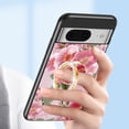 thumbnail image 5 of Feishell Compatible with Google Pixel 9 / 9 Pro Flower Pattern Case with Diamond Ring Holder Support Magnetic Car Mount,Shockproof Luxury Glossy Glass Slim Phone Case for Women Girls,C, 5 of 13