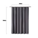 thumbnail image 5 of Cortina de ducha gris impermeable y antibacteriana de 240 x 200 cm, EVA, resistente al moho, lavable, 16 ganchos, sin PVC para bañera, 5 of 5