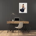 thumbnail image 3 of Haal, Van 12x14 White Modern Wood Framed Museum Art Print Titled - Seated Beauty I, 3 of 4