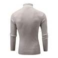 thumbnail image 4 of Rloper-Lop Mens Cable Knit Sweaters Casual Soft Pullover Sweaters Turtleneck Slim Fit Tops Long Sleeve Winter Thermal Jumper Shirts Beige XXL, 4 of 5