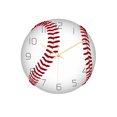 thumbnail image 2 of Round baseball appearance wall clock mute home decoration wall clock, 2 of 7