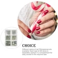 thumbnail image 2 of Vogacara 1 bolsa de cristal llamativo fácil de pegar diamantes de imitación para uñas artesanía DIY diferentes estilos dulce regalo para teléfono Juegos de manicura 320 Blanco AB Vogacara CE012309-14, 2 of 6
