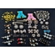 thumbnail image 2 of Broches de seguridad Sock Charms con diamantes de imitación dorados, 100 unidades, 2 of 6