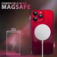 thumbnail image 5 of Matallic Glossy for iPhone 11 Pro Max Compatible with MagSafe Electroplating Metal Bumper Translucent Matte Shockproof Protective Classic Case-Red, 5 of 12