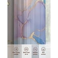 thumbnail image 6 of Abstract Impressionist Sheer Curtains 72 Inches Long 2 Panels Blue Marble Texture Light Filtering Semi Sheer Window Curtains Drapes for Bedroom Living Room 52"x72", 6 of 7