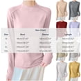 thumbnail image 4 of YOIAVAIOY Women's Mock Turtleneck Shirts, Long Sleeve Mock Neck Pullover Tops Slim Fitted Stretch Undershirt Tee Blouse Gray XL, 4 of 6