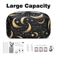 thumbnail image 3 of Crescent Travel Organizer Digital Pouch Charger Case Organizer Charge Cord Organizer Waterproof Oxford Cloth Electronics Organizer Bag 5.9x9.44x3.14 in., 3 of 6