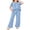 Blue Moon, variant on Girls Pajamas Soft 2 Piece Pjs Sets Ruffle Short Sleeve Long Pants Sleepwear