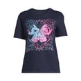 thumbnail image 4 of Stitch & Angel Women's Juniors Graphic Tee with Short Sleeves, Sizes XS-3XL, 4 of 5