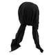 thumbnail image 5 of Gorro de seda Sunnimix para pérdida de cabello quimioterapia turbante atado previamente bufanda para cabeza envoltura para cabeza Negro, 5 of 8