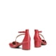 thumbnail image 4 of Zapatos DREAM PAIRS Tacones Bajos de Punta con Correa al Tobillo Rojo, 4 of 8