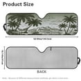 thumbnail image 7 of Uorisanigo Foldable Windshield Sun Shade Compatible with Jeep Wrangler Beach Palm Tree Sun Shade Compatible with 2024 2025 Jeep Wrangler JL 2/4 Door, Windshield Cover Keep Car Interior Cooler, 7 of 7