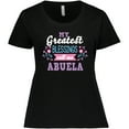thumbnail image 3 of Inktastic My Greatest Blessings Call Me Abuela with Flowers Women's Plus Size T-Shirt, 3 of 5
