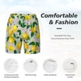 thumbnail image 5 of Balery Lemon1 Mens Swim Trunks Swim Shorts for Men Quick Dry Inseam Beach Shorts with Compression Liner Pocket-3X-Large, 5 of 9