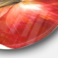 thumbnail image 2 of Designart 'Vivid Red Amaryllis' Traditional Metal Circle Wall Art, 2 of 3