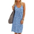 thumbnail image 3 of Anyjoin Women's Casual Summer Tank Dress Sleeveless Pleated Sun Dresses with Pockets, 3 of 5