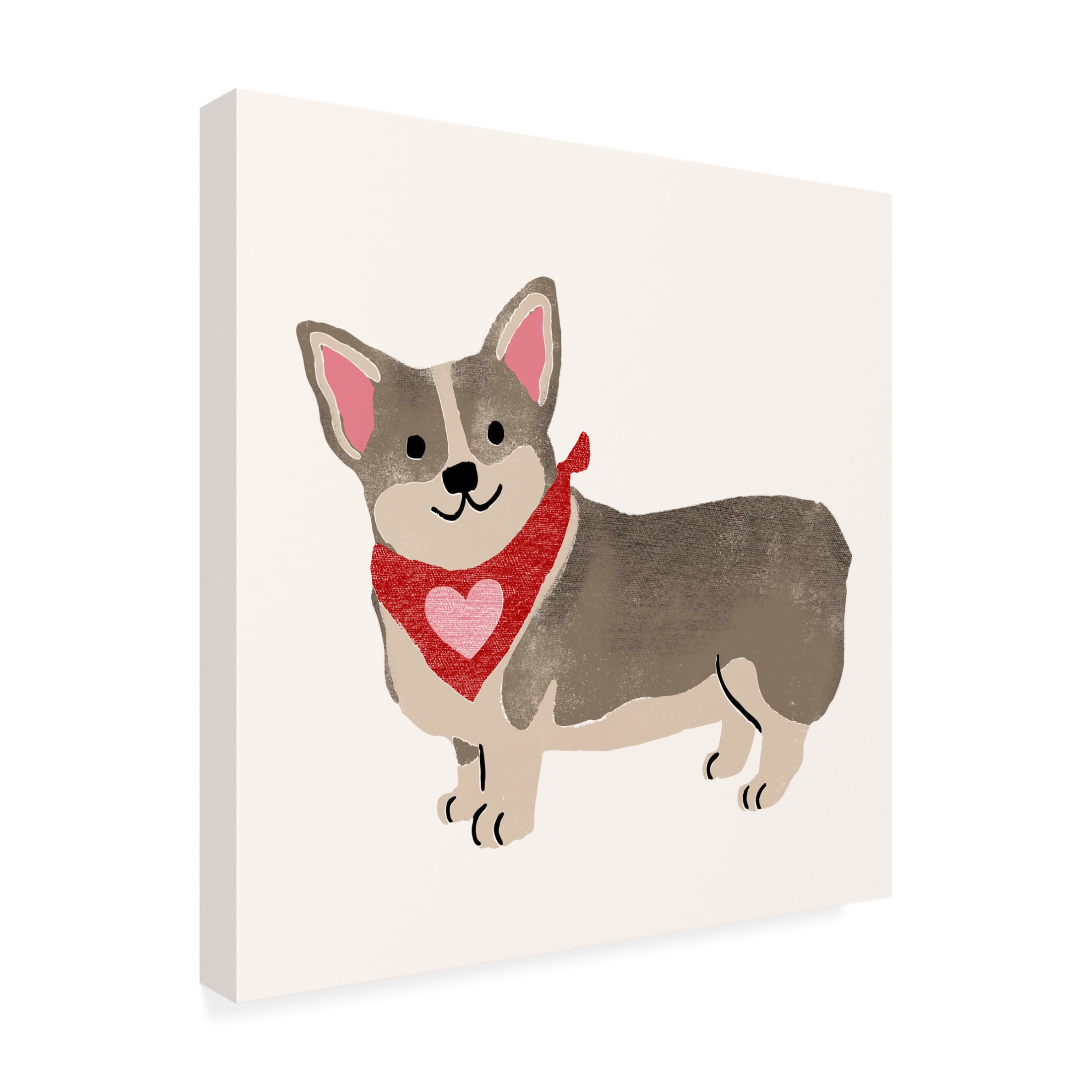 Trademark Fine Art Victoria Barnes Little Legs Big Heart I Canvas Wall Art