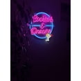 thumbnail image 5 of Cocktails and Dreams Neon Sign, Neon Metal Wall Decor, Neon Metal Wall Art, Neon Wall Sign, Neon Wall Decor, Led Room Decor (With Remote Control), 5 of 9