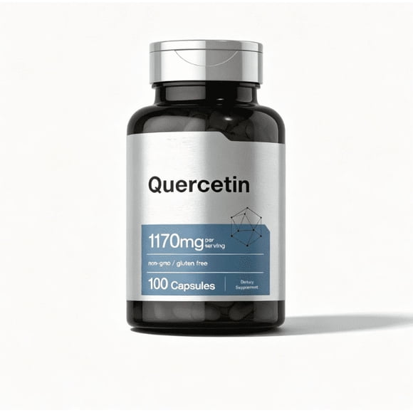 Quercetin Capsules — Antioxidant Dietary Supplement for Daily Wellness Support, Plant-Based Flavonoid Formula, Easy-to-Take Capsules, 100 Count, Makeup Organizers
