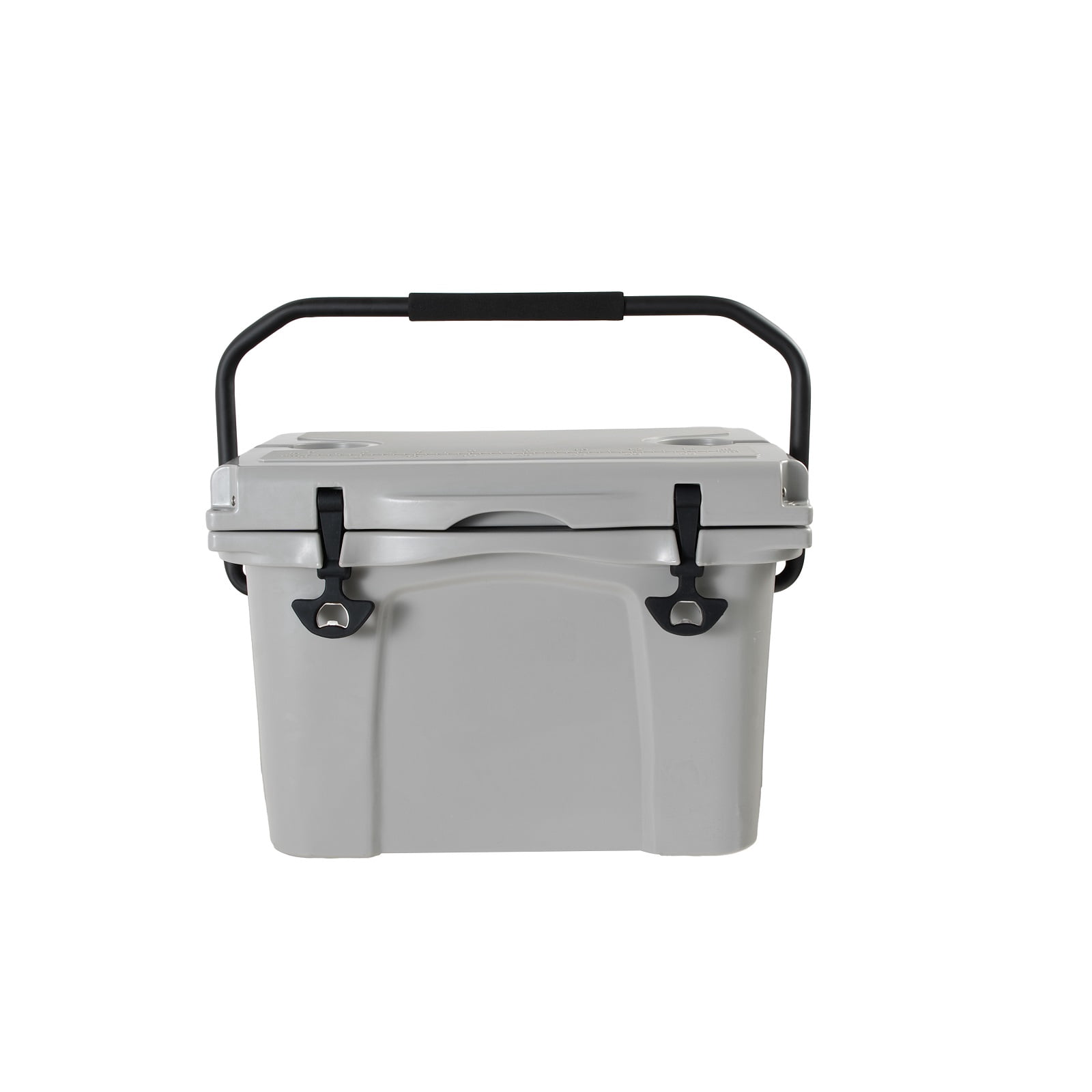 25QT Portable Insulated Hard Cooler Ice Chest with Built-in Bottle Opener, Cup Holders and Measuring Ruler, Perfect for Travel, Beach, Camping, Fishing and Outdoor Activities