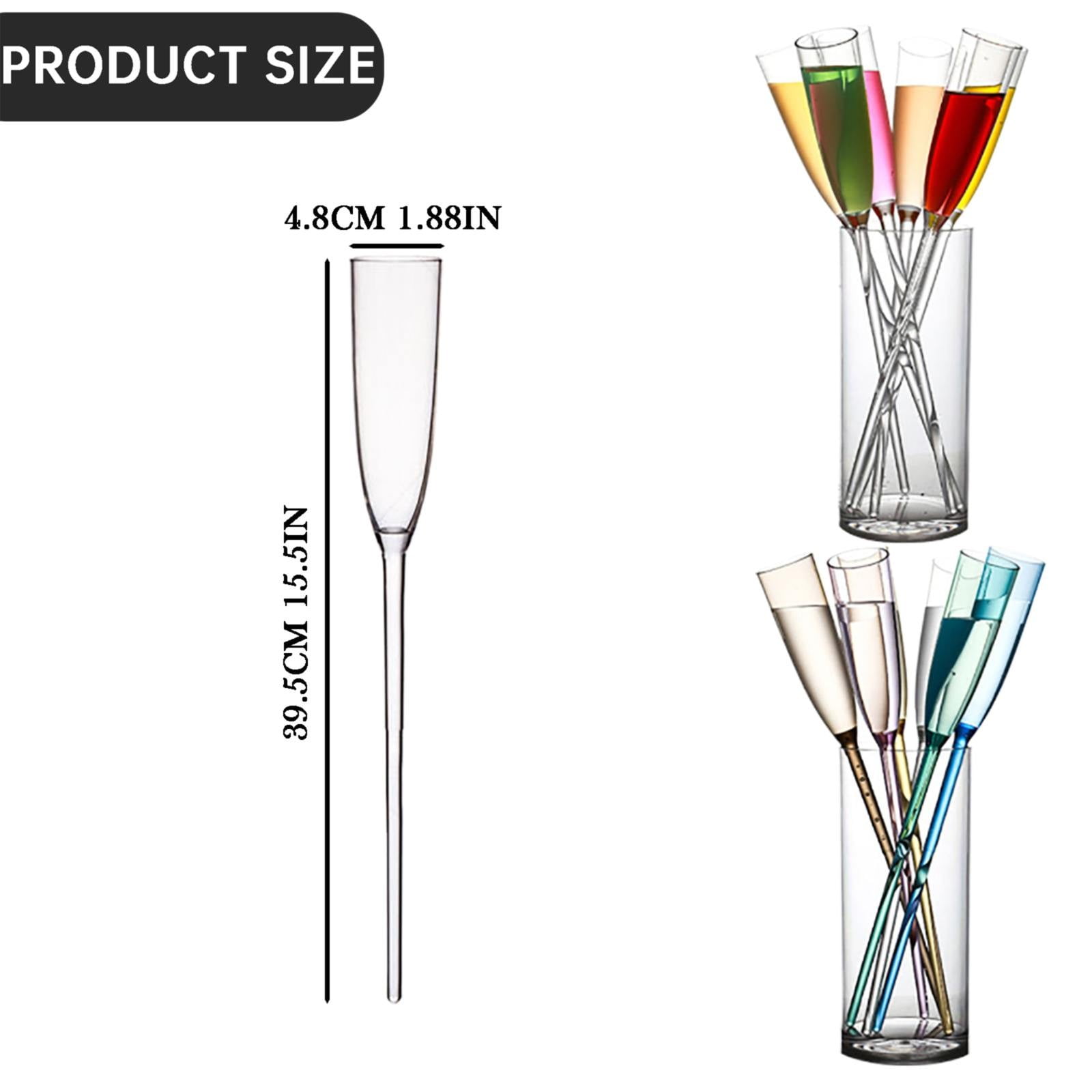 Floating Champagne Flutes Floating Champagne Glasses For The Pool Floating Wine Glass Champagne Flutes Bouquet Vintage Acrylic Colorful Transparent Glasses For Wedding Party