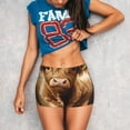 thumbnail image 3 of Salouo Cute Calf Butterflies A Print Women's Athletic Shorts,Booty Shorts Biker Shorts High Waisted Elastic Workout Shorts for Yoga Gym Running Sports-X-Large, 3 of 8