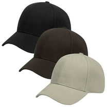 Baseball Cap for Men & Women 3 Pack Sun Protection Plain Snapback Hats Unisex Multipack Casual Solid Adjustable Workout Golf Ball Hat Summer