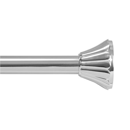 Kenney Daisy Tension Shower Curtain Rod 42 72 Inch Chrome Com