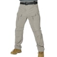 thumbnail image 2 of SOOMLON Cargo Work Pants for Men Big and Tall Cropped Pants Button Waterproof Pants Work Travel Outdoor Sport Gym Pants, 2 of 6