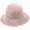 Pink, variant on Winter Bucket Hat Women Tassel Raw Edge Fisherman Hat Simple Solid Color Foldable Basin Hat Casual Sunshade Hat