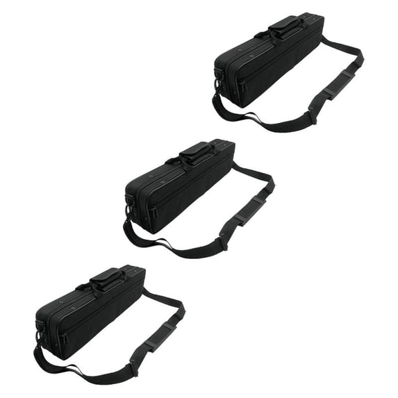 3Pcs Flute Case Concert Flute Carry Bag for Band Players Musician Beginners 16 Hole 39.3cm