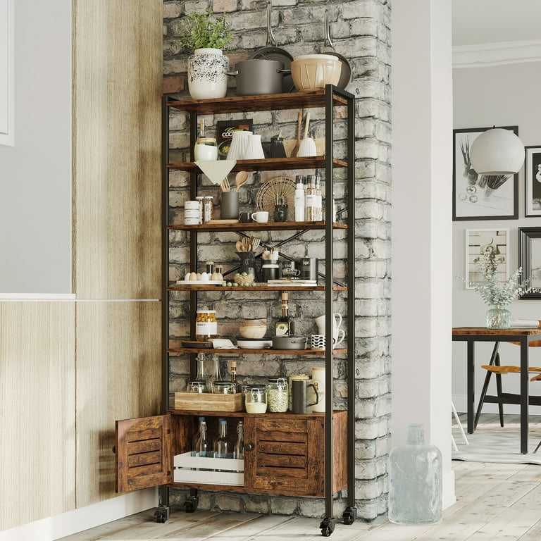 IRONCK Bookshelves and Bookcases 6-Shelf Etagere Bookcase