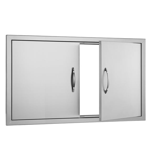 KFFKFF 36x21" BBQ Island Access Door Stainless Steel Exterior Kitchen Door