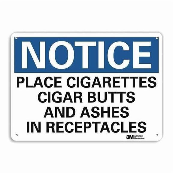 Lyle Notice Sign,7 in x 10 in,Aluminum U5-1447-RA_10X7