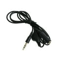 thumbnail image 1 of 1M 3.5mm Mâle à Femelle Stéréo Casque Audio Rallonge Cordon avec Contrôle du Volume (Noir), 1 of 5
