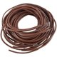 thumbnail image 1 of 10pcs 0.5mm Flat Leather Strip Cord Braiding String Dark Brown Espresso Sewing Machine Belt Parts, 1 of 5