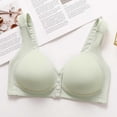 thumbnail image 3 of SDNall Front Closure Bra for Women, Large Size Wireless Comfortable And Breathable, Seamless Unlined Everyday T-Shirt Bra In Solid Colors, 3 of 8