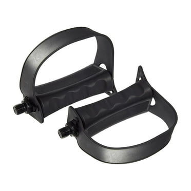 Exercise Bike Pedals with Straps - Stationary Bike Pedals for Indoor Exercycle Bike, - Short 14mm spindle