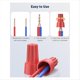 thumbnail image 4 of 50 Piezas de Tuercas para Cables, Tapas Conectores Cables Eléctricos Calibre 10-22 AWG, Cableado, Giratorias A, 4 of 6