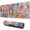 Pioneer Flower Floral, variant on Long Mouse Pads for Desk,Pioneer Flower Floral Print Pattern Desk Mats on Top Of Desks, Desk Mouse Pad Extra Large with 3mm Non-Slip Base and Stitched Edge for Gaming,Office,Work,Home 31.5"x11.8"