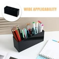thumbnail image 3 of BESTYASH Organizador Acrílico Negro Con Compartimentos Para Brochas Maquillaje Y Bolígrafos En Escritorio, 3 of 8