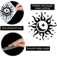 thumbnail image 3 of Plantillas grandes de sol y luna de 30 x 30 cm, reutilizables, para decoración de paredes del hogar., 3 of 9